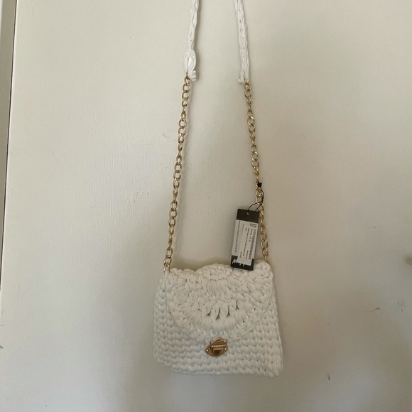 Nasty Gal Bags Nasty Gal White Crochet Crossbody Bag Poshmark